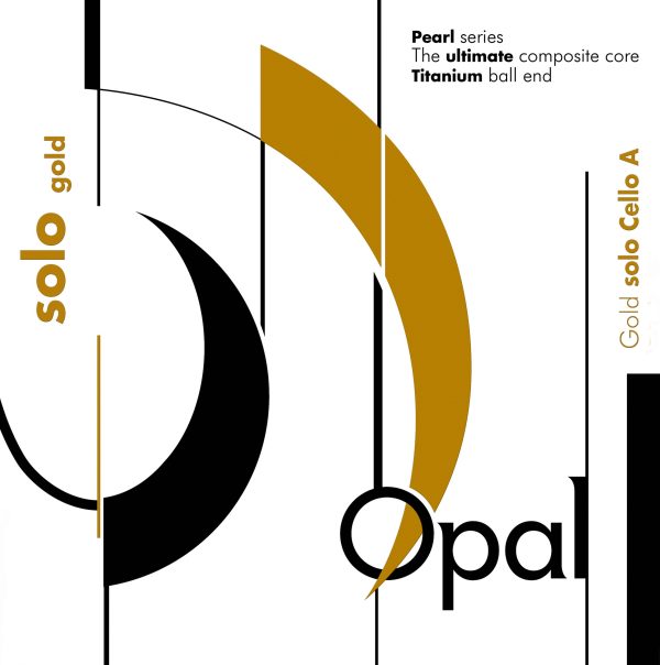 Frontal Opal Gold solo Cello A gold effect